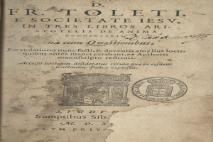 Altes Buch mit einem Stempel, vintage-Text und einer Illustration auf dem Cover.