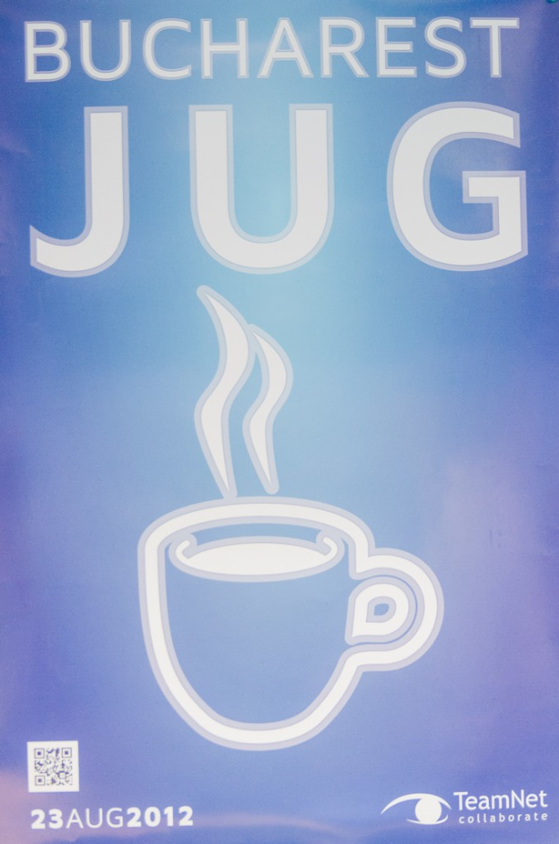 Ein Prospekt mit einem Firmenlogo und einem Bild einer Tasse.